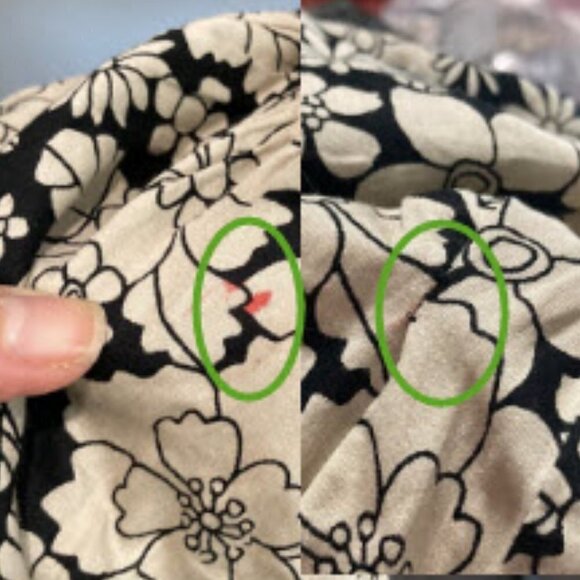 Gap Beige Black Floral BabyDoll Dress Medium Tall - Picture 14 of 14